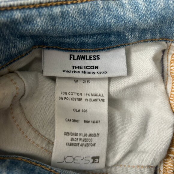 Joe's Jeans The Icon Mid Rise Skinny Crop Jeans - Picture 3 of 5